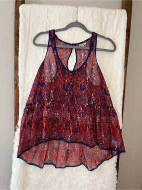 ASO Caroline Forbes Vampire Diaries Ecote Chiffon Babydoll Tunic - Medium
